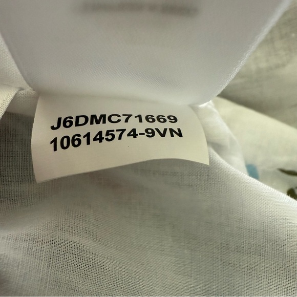 Anne Klein sleeveless pocket A-line Polka Dot Mini Dress pink black size 14 - Picture 15 of 15